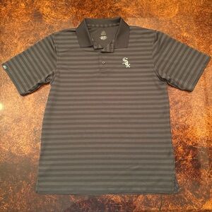 Majestic MLB CHICAGO SOX Striped Polo Shirt